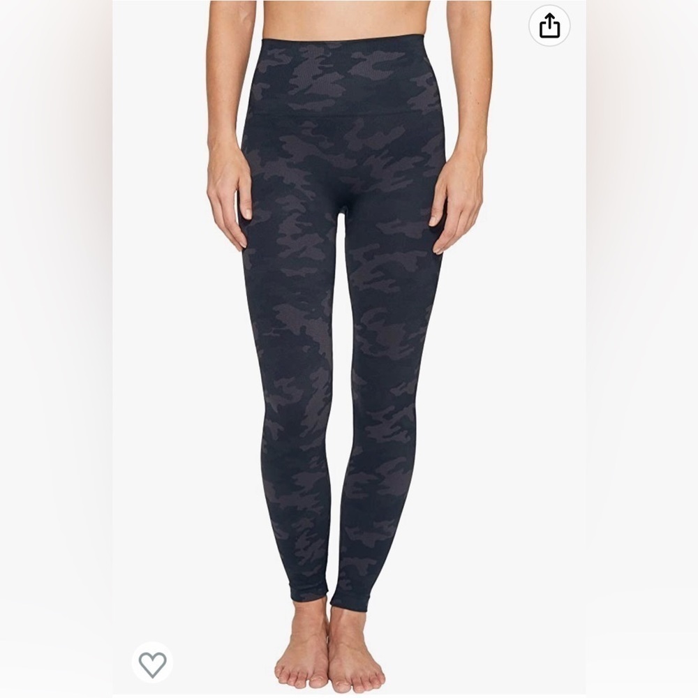 SPANX Leggings Look at Me Now Seamless Camo Camouflage black Size medium